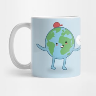 Earth and Moon Mug